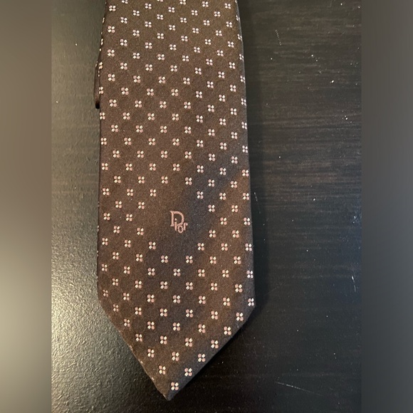 Vintage Christian Dior Cravates Silk Tie - Picture 2 of 6